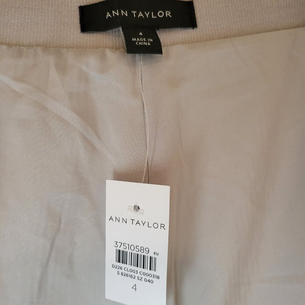 ANN TAYLOR SILVER SEQUIN WIDE LEG PANTS NWT - Picture 11 of 13